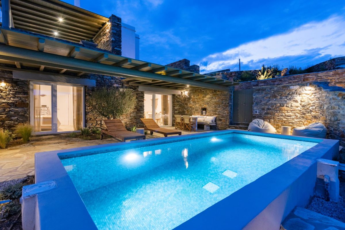 Ρομαντική Σουίτα στη Τήνο | Vathi Blue Private Villas | Με Ιδιωτική Πισίνα